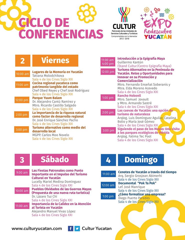 Entérate de lo que #ExpoRedescubreYucatán tiene para ti.
Te esperamos este 2, 3 y 4 de diciembre en el <a href="/CCsigloXXI/">CCSiglo XXI, Yucatán</a>