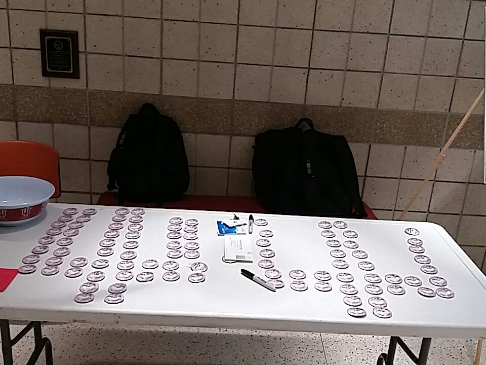SAA_IUSB's tweet photo. We're in the SAC promoting Titans Feeding Titans! Stop on by for a FREE Button !☺☺!! #SAA #IUSB https://t.co/0qofsyP3Ea