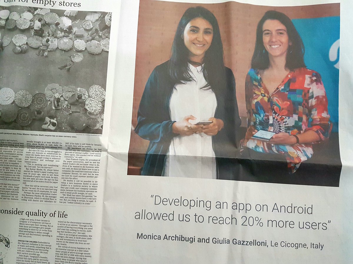 Developing an <a href="/android/">Android</a> app allowed us to reach 20% more users, <a href="/nytimes/">The New York Times</a>  <a href="/LeCicogne/">Le Cicogne</a> by <a href="/MonicaArchibugi/">Monica Archibugi</a> e <a href="/GiuliaGaz/">Giulia Gazzelloni</a>. Congrats &amp; ad maiora