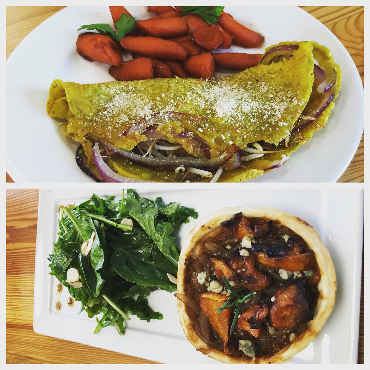 Come try our delicious Vietnamese Crepe &amp; Roasted Veggie Tart! We are only open for 3 more days, 11:30-1:00 Today, Thursday, &amp; next Tuesday!