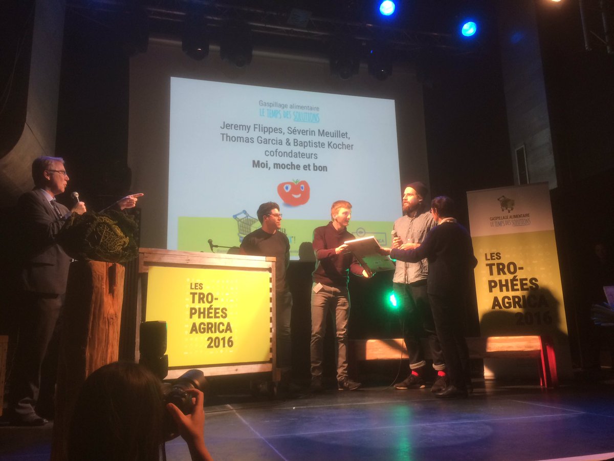 loveyourwaste's tweet photo. Premier victoire des #TrophéesAGRICA : @MoiMocheBon promeut sa solution de récupération des aliments et de réduction du gaspillage https://t.co/w3p3UK54ZY