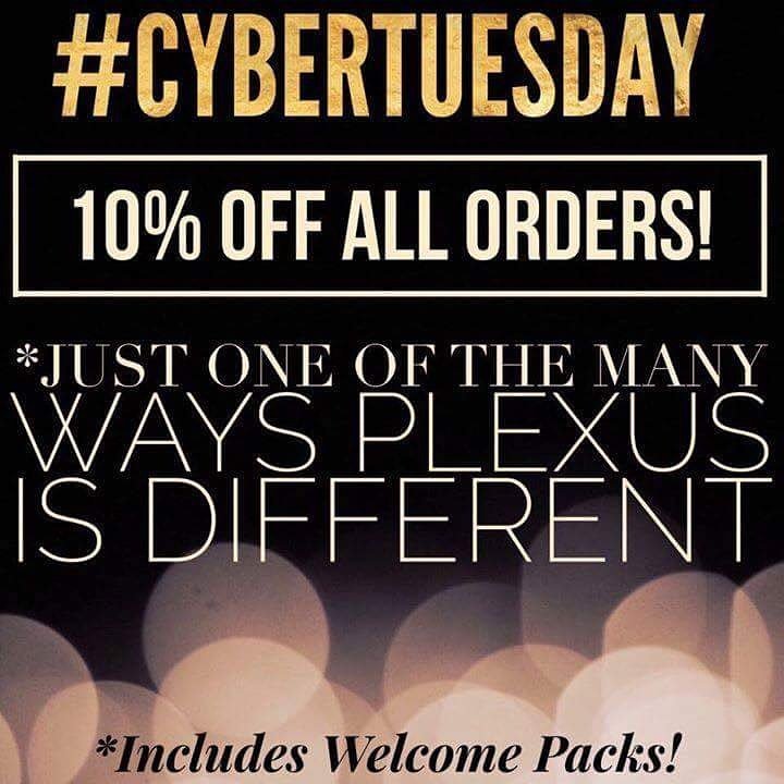 momma_of_5's tweet image. 🎄STARTS NOW!!🎄
Welcome to #PlexusCyberTuesday!!  Everyone gets 10% off ANY Plexus order using the promo code PLEXUS10 at checkout!