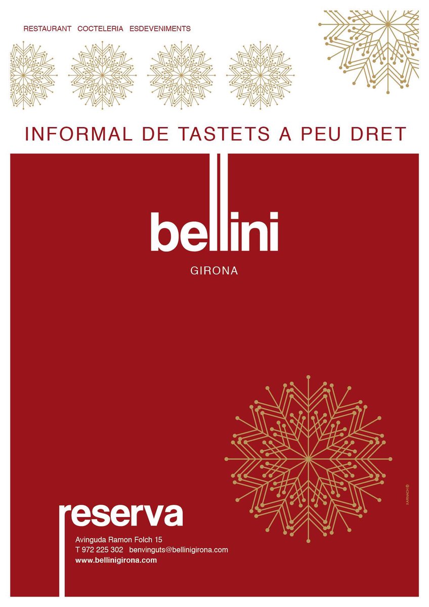 BelliniGirona's tweet photo. Us presentem dues propostes #ambmoltdegust 👌🏻 per un Nadal very very bell! 🎄🌟✨ Reserves: benvinguts@bellinigirona.com #barbellinirestaurant https://t.co/MGTX85iq9P