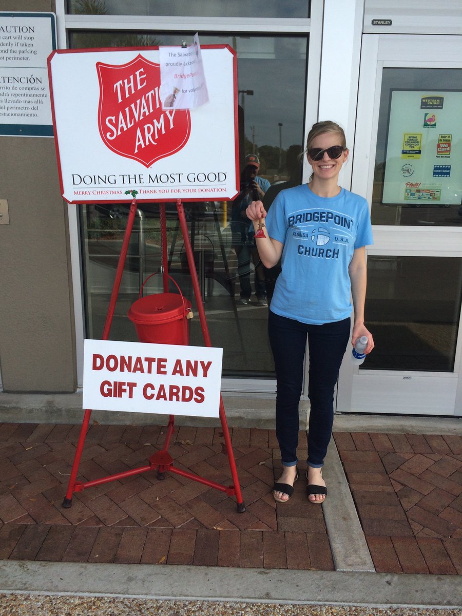 dwhipple's tweet photo. Today our BridgePoint staff will be ringing bells for The Salvation Army at 10 locations throughout the city. #bpchristmas #redkettlereason https://t.co/ycjmsmbj2v