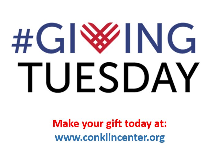 ConklinCenter's tweet photo. Today is #GivingTuesday, the global day of giving! Consider making a donation to The Conklin Center https://t.co/zpcNFF5Qci #gottogive https://t.co/PvGdImTzx7