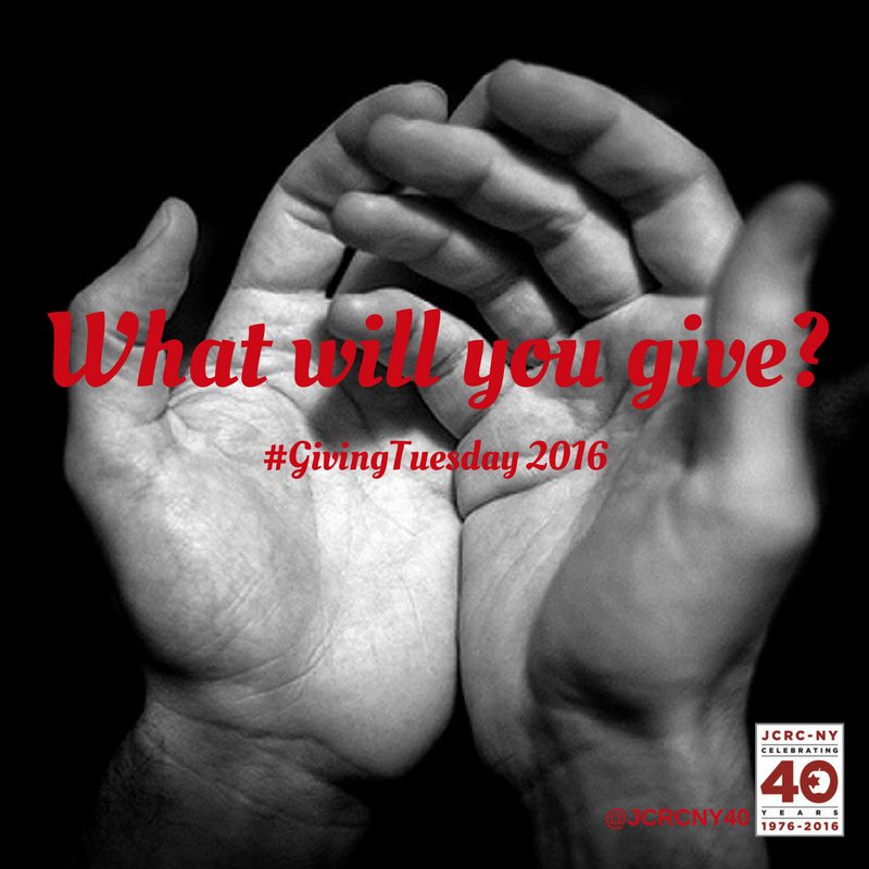 JCRCNY's tweet photo. Do your little bit of good where you are; it's those little bits of good put together that overwhelm the world #GivingTuesday #JCRCNY40 https://t.co/u5WuU1W2J8