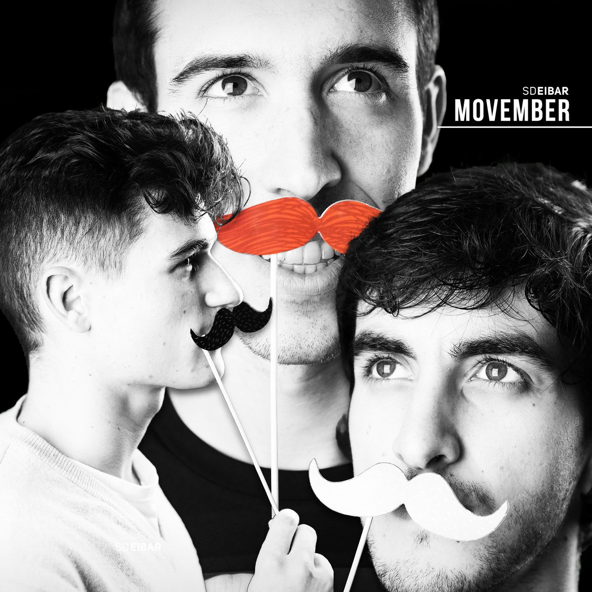 SDEibar's tweet photo. SD Eibar Urko taldeko jokalariak ere #Movember dira! #EibarMovember  🛡🔴🔵 #EibarUrko https://t.co/tMa8UpwJBs