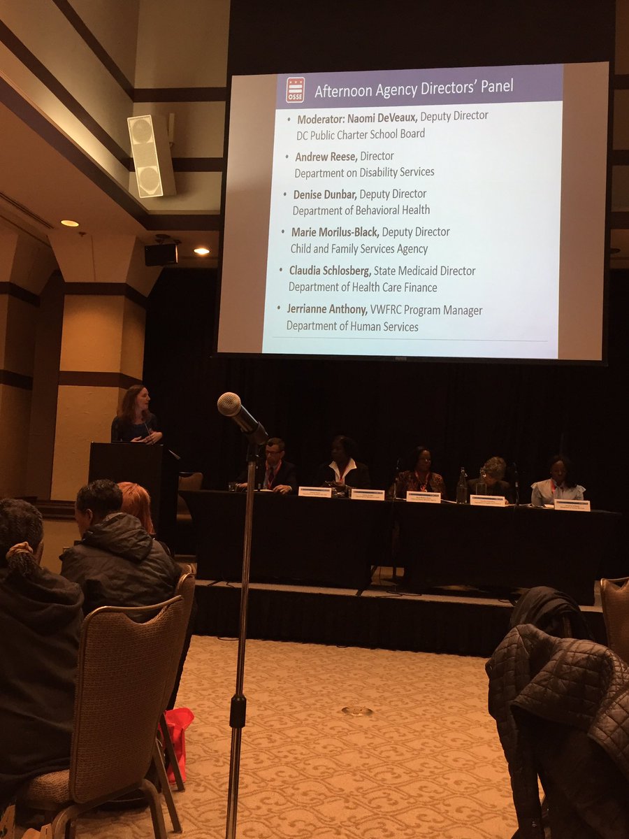 DCSBOE's tweet photo. Deputy Director Ms. DeVeaux of @dcpcsb moderates afternoon agency director panel! #DCITAC https://t.co/qbXQnP6TCj