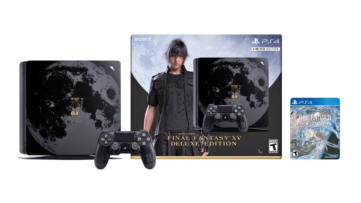 PlayStationFR's tweet photo. Pour fêter la sortie de Final Fantasy XV, on vous offre une #PS4 édition limitée ! RT + Follow pour tentez votre chance ! #FFXV https://t.co/y7Ywtgwvzw