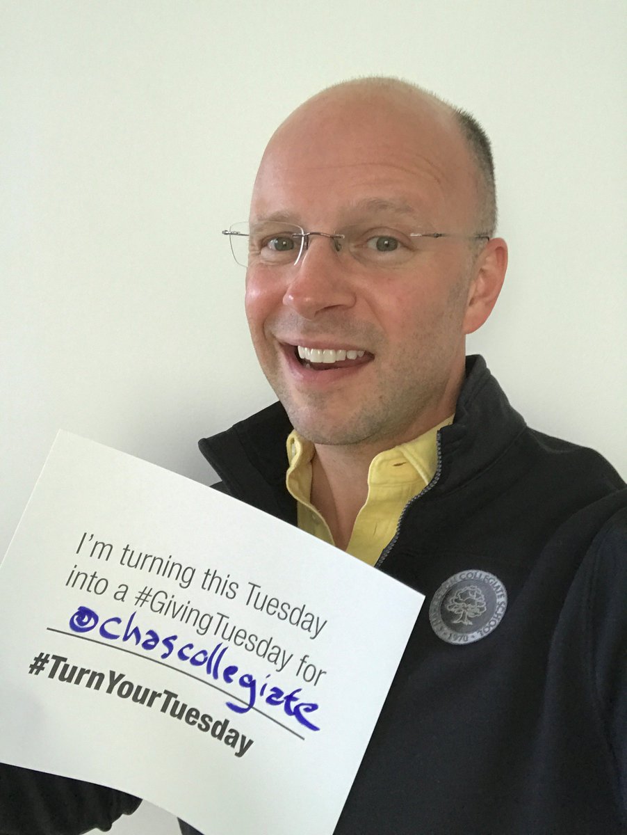 ryanjscap's tweet photo. Proud to support the joy of learning @ChasCollegiate this #GivingTuesday.  And thx @blackbaud and #TurnYourTuesday for powering social good! https://t.co/xBzaSahQpv