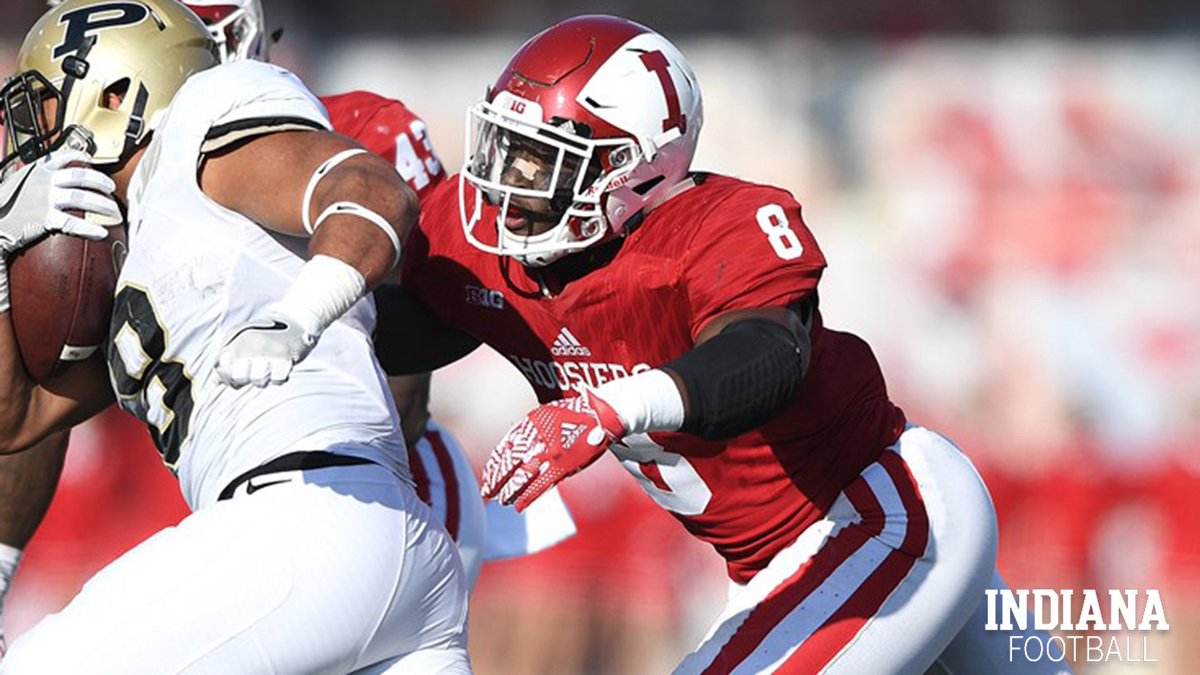 IndianaFootball's tweet photo. .@Tegray_Scales8 leads the nation with 87 solo stops and leads the B1G in tackles. His 20.5 TFLs stand 1st in the B1G and T-4th nationally. https://t.co/mY4n9g1tzy