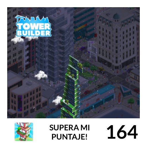 Lfrp00's tweet image. I made a score of 164 in #TowerBuilder #ArtikGames #Android #iOS