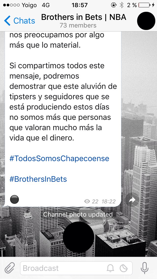BrothersInBets's tweet photo. ⚫️🎗 EL MUNDO DEL DEPORTE ESTÁ DE LUTO 🎗⚫️

#TodosSomosChapecoense 
#BrothersInBets https://t.co/Po1fG2Lz55