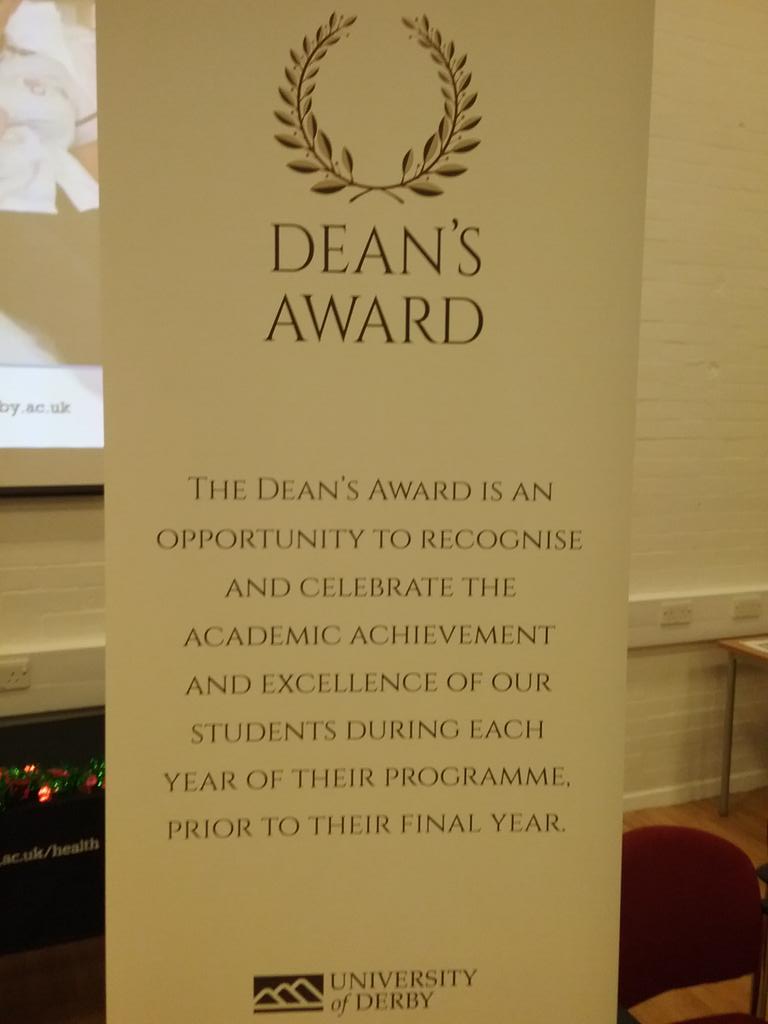 DerbyOT's tweet photo. We have an exciting evening ahead celebrating with our 2nd and 3rd year @derbyOT undergrads nominated for a DEAN'S AWARD https://t.co/tRpfnZYOG2
