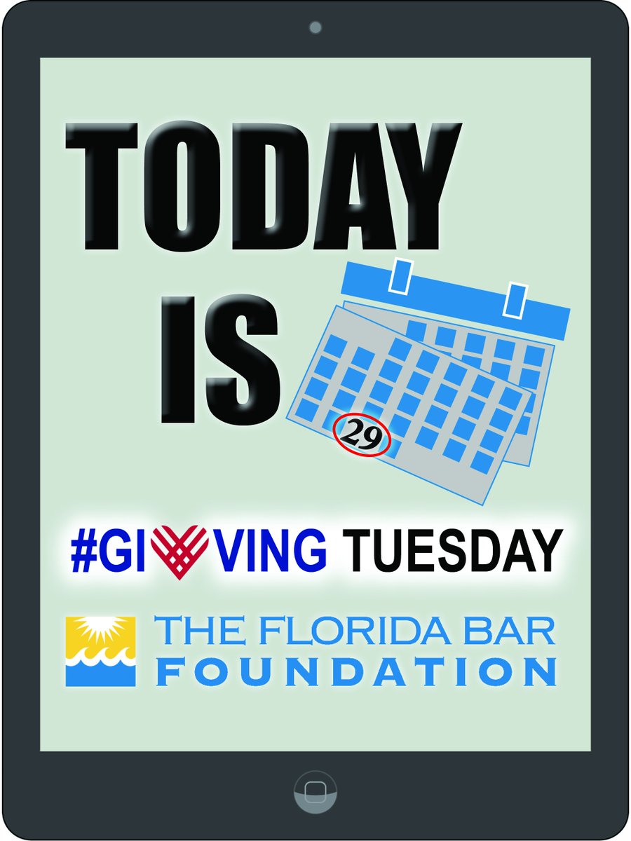 FundingFLA's tweet photo. Today is #GivingTuesday! Do you want to join this charitable movement? Donate today at https://t.co/NuBKEtW9hH #GivingAccess to Justice https://t.co/YHv7nlfoLH
