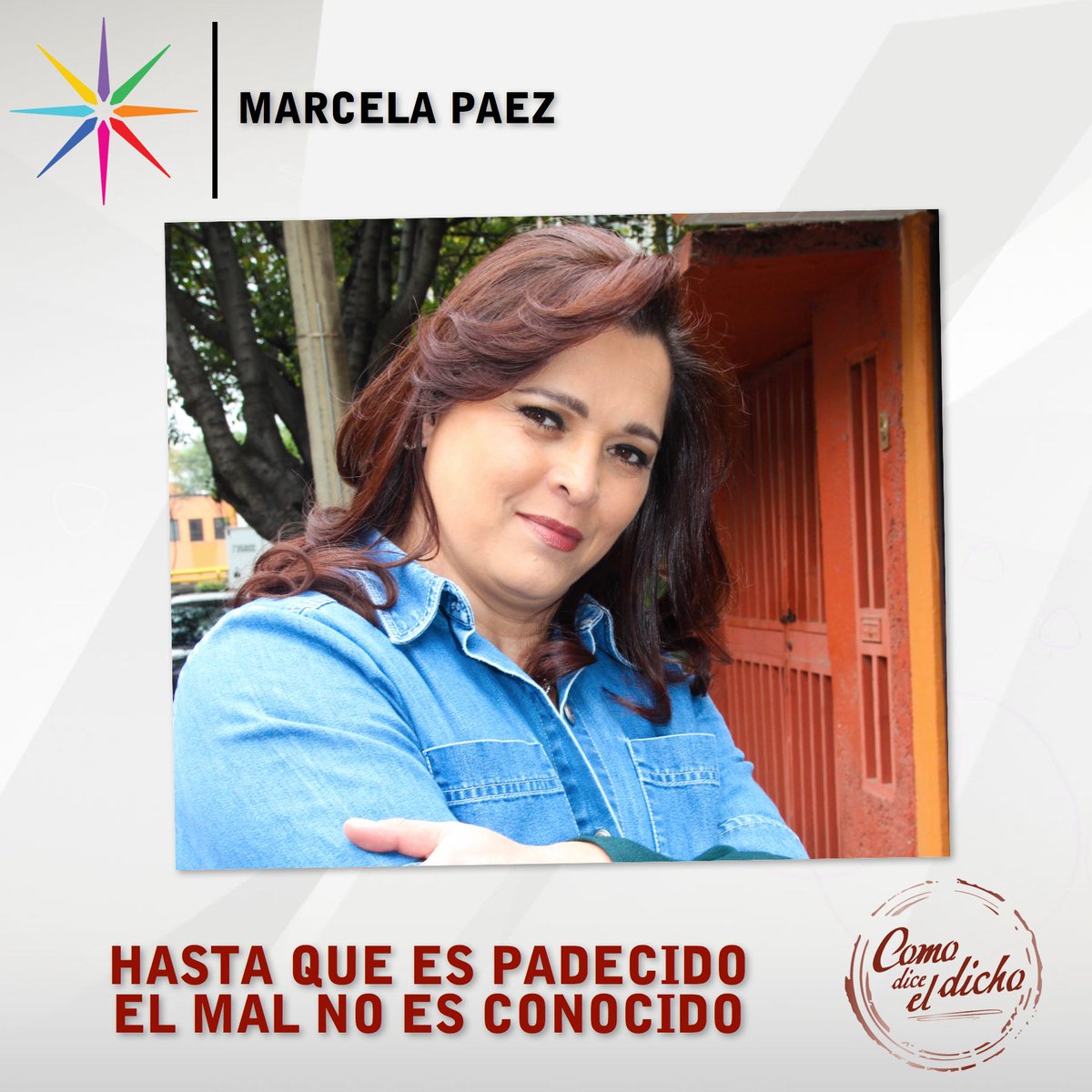 CafeElDicho's tweet photo. “Hasta que es padecido el mal el mal no es conocido” hoy 4:00 PM con #MarcelaPaez #ComoDiceElDicho https://t.co/LZjJCRzgVD
