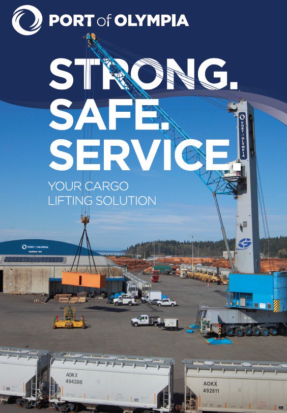 PortofOlympia's tweet photo. 2014 the Port replaces two container-capable gantry cranes with a #MobileHarborCrane, making it more competitive in the #Breakbulk industry. https://t.co/TF1pI8r2Ht