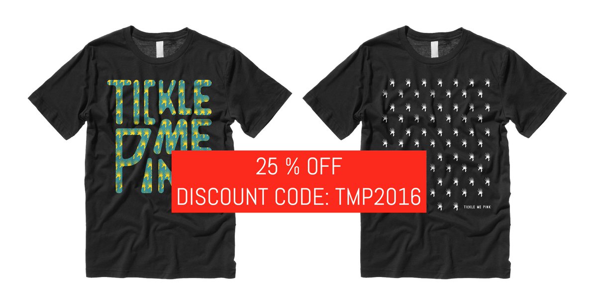 TickleMePinkFan's tweet photo. New merch from our reunion shows this year is 25% off! Use code: TMP2016 at https://t.co/IsfxBwjzQT https://t.co/DnsBaC4CmG