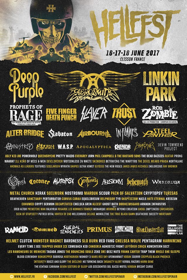 Hell yeah! <a href="/hellfestopenair/">Hellfest Open Air Festival</a> just revealed their 2017 lineup! Which bands are on your to-do list? #hellfest2017 hellfest.fr