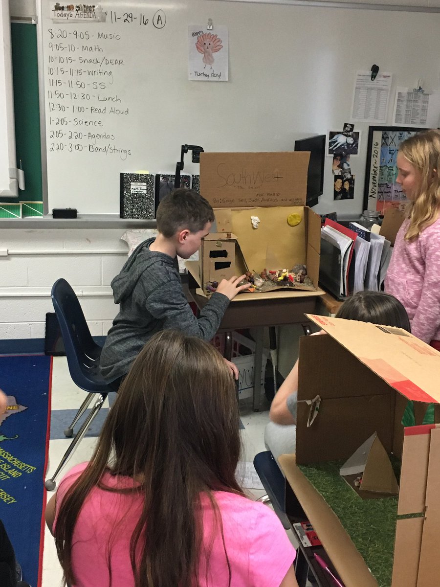 Clugstonclass's tweet photo. Come check out our Native American Regions Dioramas in the EH media center! @EastHills5_8 https://t.co/WO1VnJqslU