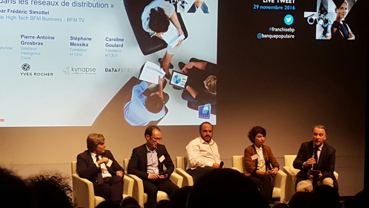 En direct de la table ronde #FranchiseBP où notre CEO <a href="/stephmessika/">Stephane Messika</a> intervient sur les enjeux du #BigData sur les parcours client
