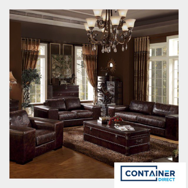 containerbuys's tweet image. Talk about sleek and stylish....3 piece Leather Living Room set - Yes ! Please !