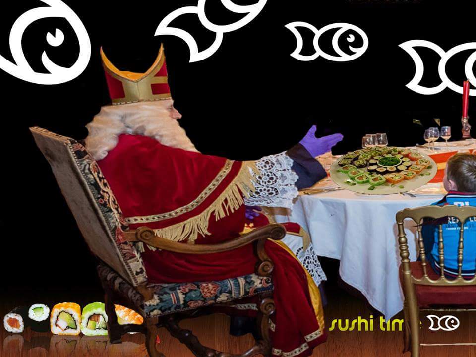 SushiTimeHsum's tweet photo. Weet jij al wie bij #Sint aan tafel zit?
Onze aktie om een #Herfstbox te winnen loopt nog steeds. Mention, like & deel ons sushi bericht. https://t.co/WFaAZWowin