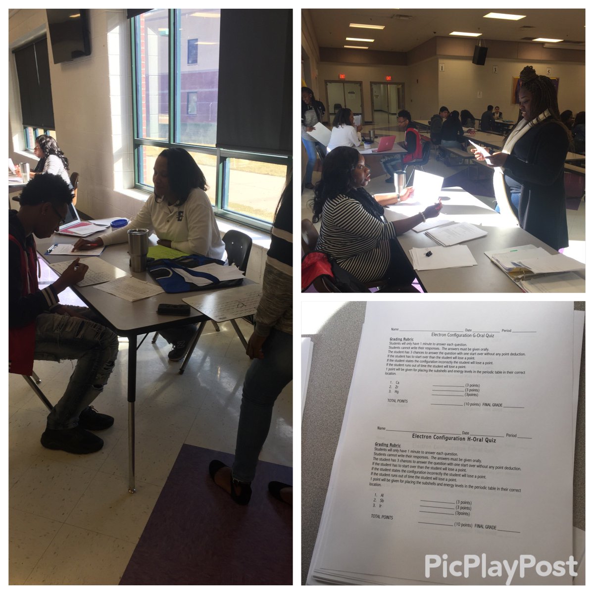SouthwindHS's tweet photo. Also, during the collab. Chem.  lesson, stdts. took an oral assessment with the teachers to provide CFA data and got immediate feedback. 3/3 https://t.co/cCnXZVNZrJ
