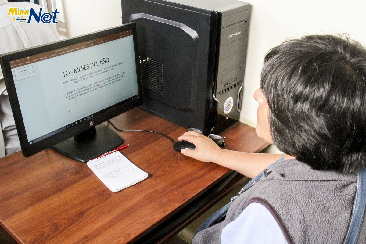 Clases de #Ofimática con estudiantes de la #OMAPED de <a href="/Muni_VMT/">Municipalidad VMT</a>, ubicada al lado del Palacio de la Juventud.
+info: fb.me/aulasmuninet