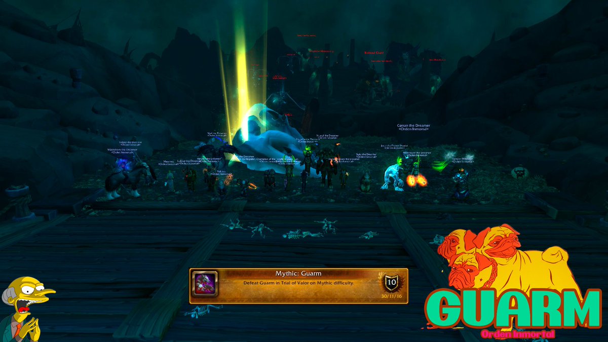 OrdenInmortal's tweet photo. Guarm Mythic, Trial of Valor 2/3! https://t.co/5GFE3aC3RX