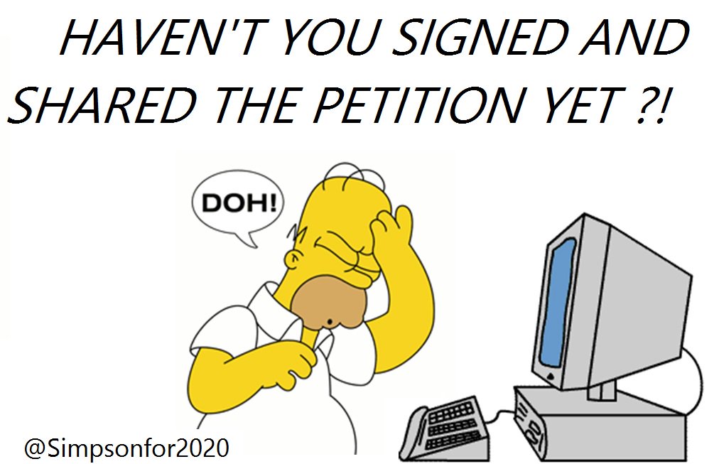 Simpsonfor2020's tweet photo. All you have to do is sign here : https://t.co/xM1VIztVFg https://t.co/vW1EaMBDIB