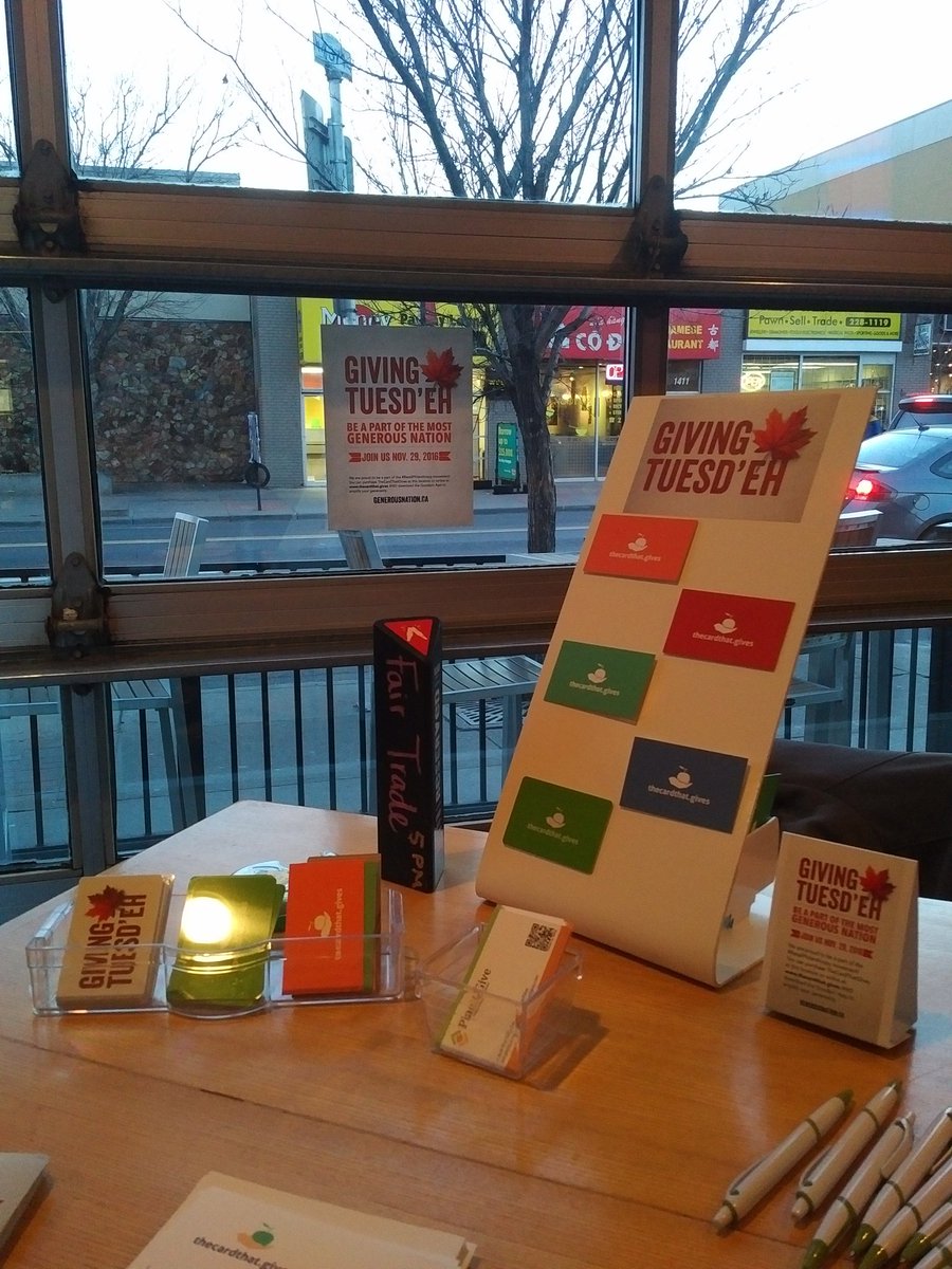 GenaRotstein's tweet photo. Happy #GivingTuesday! Thanks @WEAREUGD @GoodMobster @RampedUp @Worldbierhaus @kevinhayesca @FairTradeYYC @Mongozobeers #RetailPhilanthropy https://t.co/q2mY3CT7Os