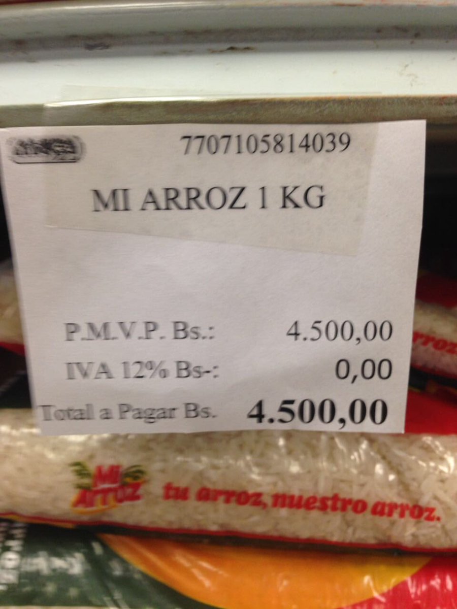 todossomospolar's tweet photo. #DescaroImportado Pruebas de la discriminación: Arroz, harina, aceite importado que se venden a precios muy superiores al regulado https://t.co/oL0yt6GJUx