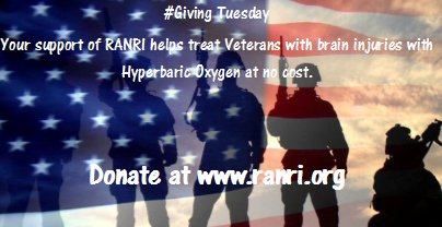RANRIHBOT's tweet photo. It's #GivingTuesday.  We treat veterans with brain injuries and PTSD at no cost.  To support our us please visit https://t.co/rBhndBZNbp https://t.co/5yaxI88vbv