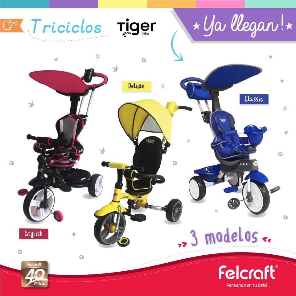 triciclo little tiger deluxe