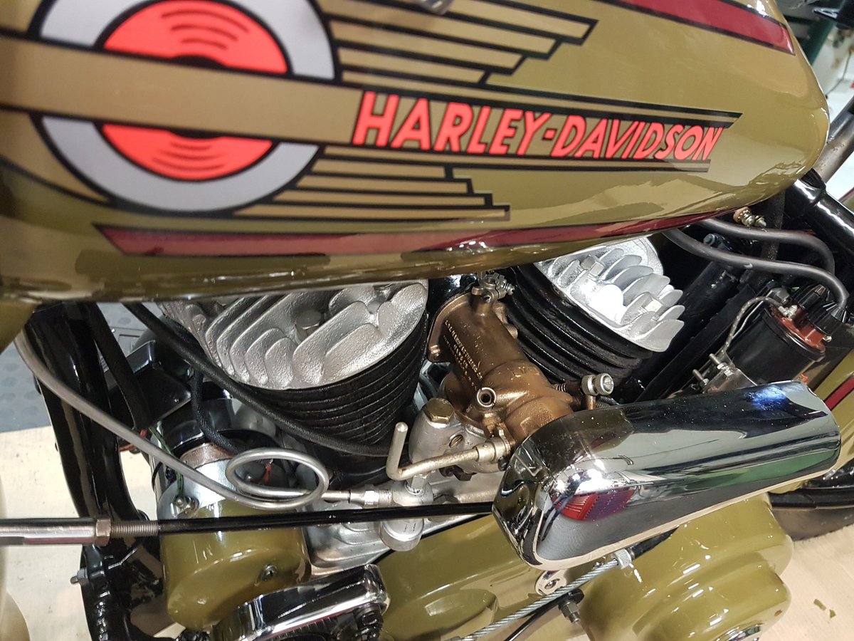 HDCZ038's tweet photo. Nice job Bob! 
#HarleyDavidson #OldStuff https://t.co/a3IS95aQfm