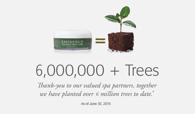 EminenceOrganic's tweet image. Did you know that every time you buy a product, we plant a tree? #GivingTuesday