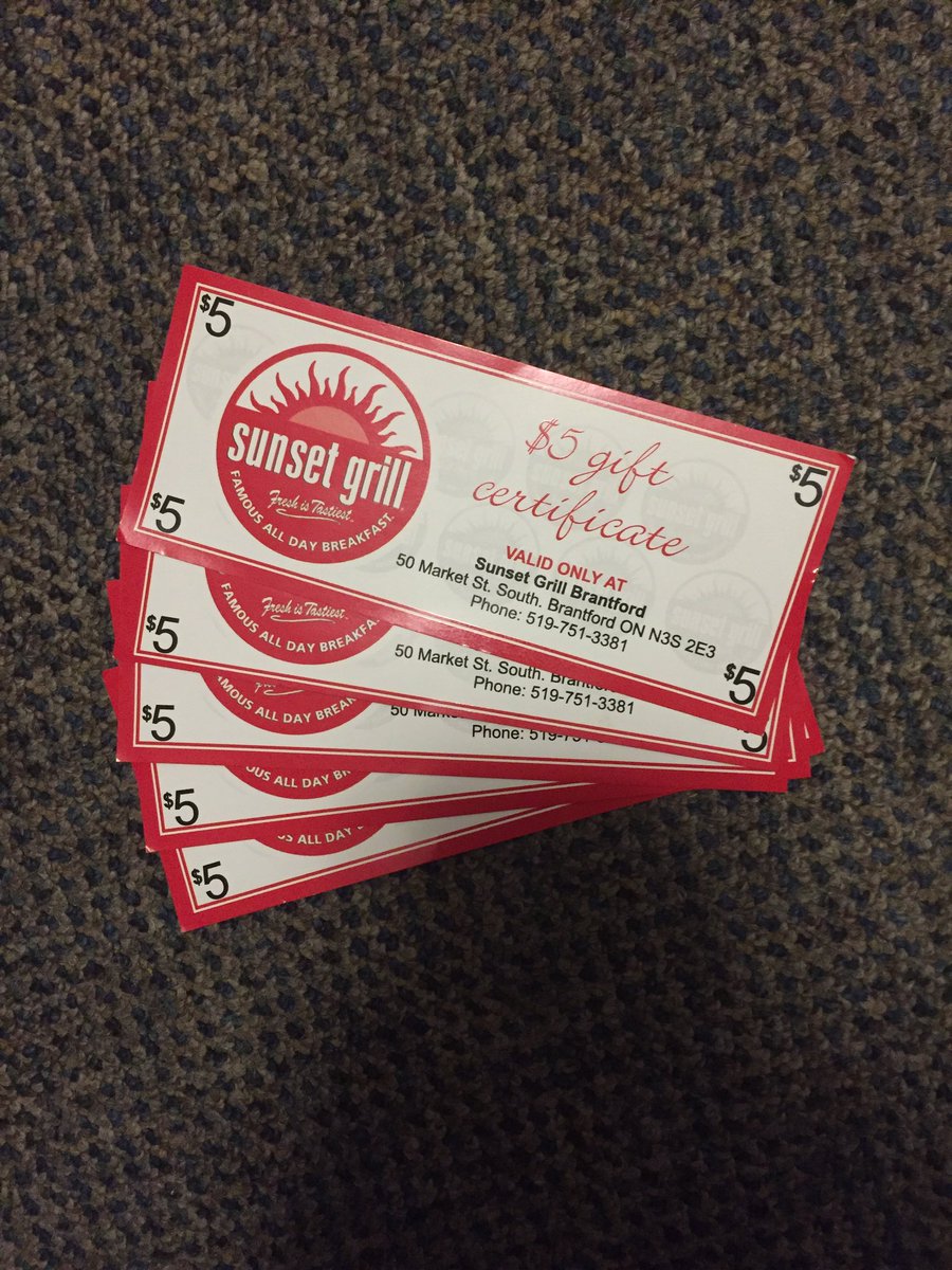 LaurierBRC's tweet photo. Mosino Night is TOMORROW and we have another raffle prize up for grabs! Come out for a chance to win 1 of 5 gift certs to Sunset Grill! https://t.co/NznzbVHesm