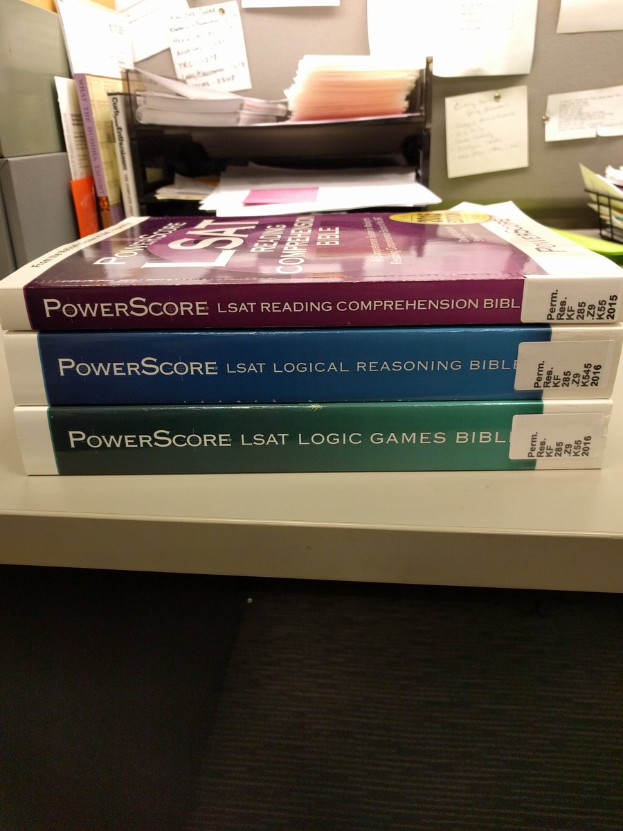 LFClibrary's tweet photo. PowerScore #LSAT books just came into the today. You can borrow them for #threedays at a time. Come by and check them out! https://t.co/8fjpfoaOfB