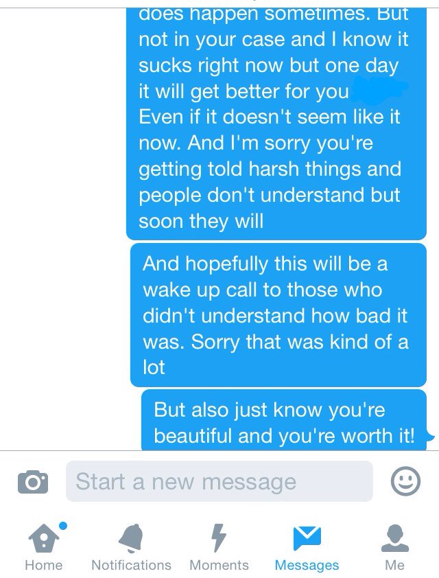 BilleeJohnson's tweet photo. I'm so happy I can be this type of person to people. If you need someone to talk to feel free to dm me(:💛 https://t.co/fm2xgHpWMc