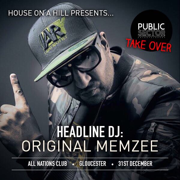ORIGINALMEMZEE's tweet photo. New Years Eve I will be with my team @publicsectorent &amp; @houseonahillpromotions EXC Midnight Set #GLOUCESTER More information coming SOON https://t.co/4tf1A07eg8