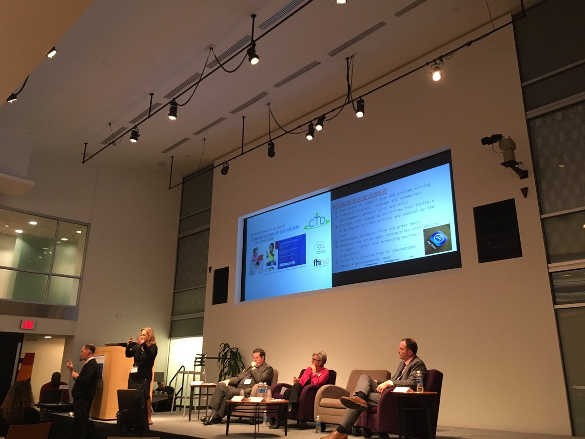 TEC_Center's tweet photo. Thanks @CTDInstitute @fhi360 for hosting a wonderful day of learning & sharing on #ectech16 #assistivetech #earlychildhood https://t.co/EHGgX1aG0S