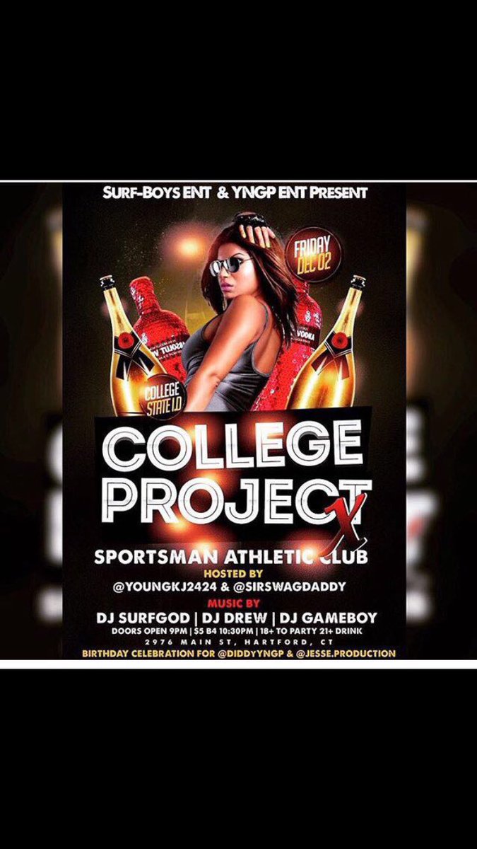 _DaddyKJ's tweet photo. Come support my lil bros this Friday #CollegeProjectX at sportsman , $5 before 10:30 bday celebration 4 @DiddyYNGP 🔥🔥🔥🔥🔥🔥 https://t.co/BAeLnxJ7Wk