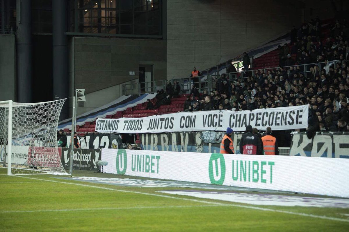 From the fans of F.C. Copenhagen. #ForcaChapeco #ForcaChapacoense