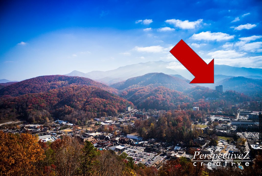 PerspectZ's tweet photo. See that tall building? That WAS @parkvistahotel. Apparently it's now gone! Horrible #Gatlinburgfire #wildfire https://t.co/BsIIvdXh0U https://t.co/w97rVYG9l2