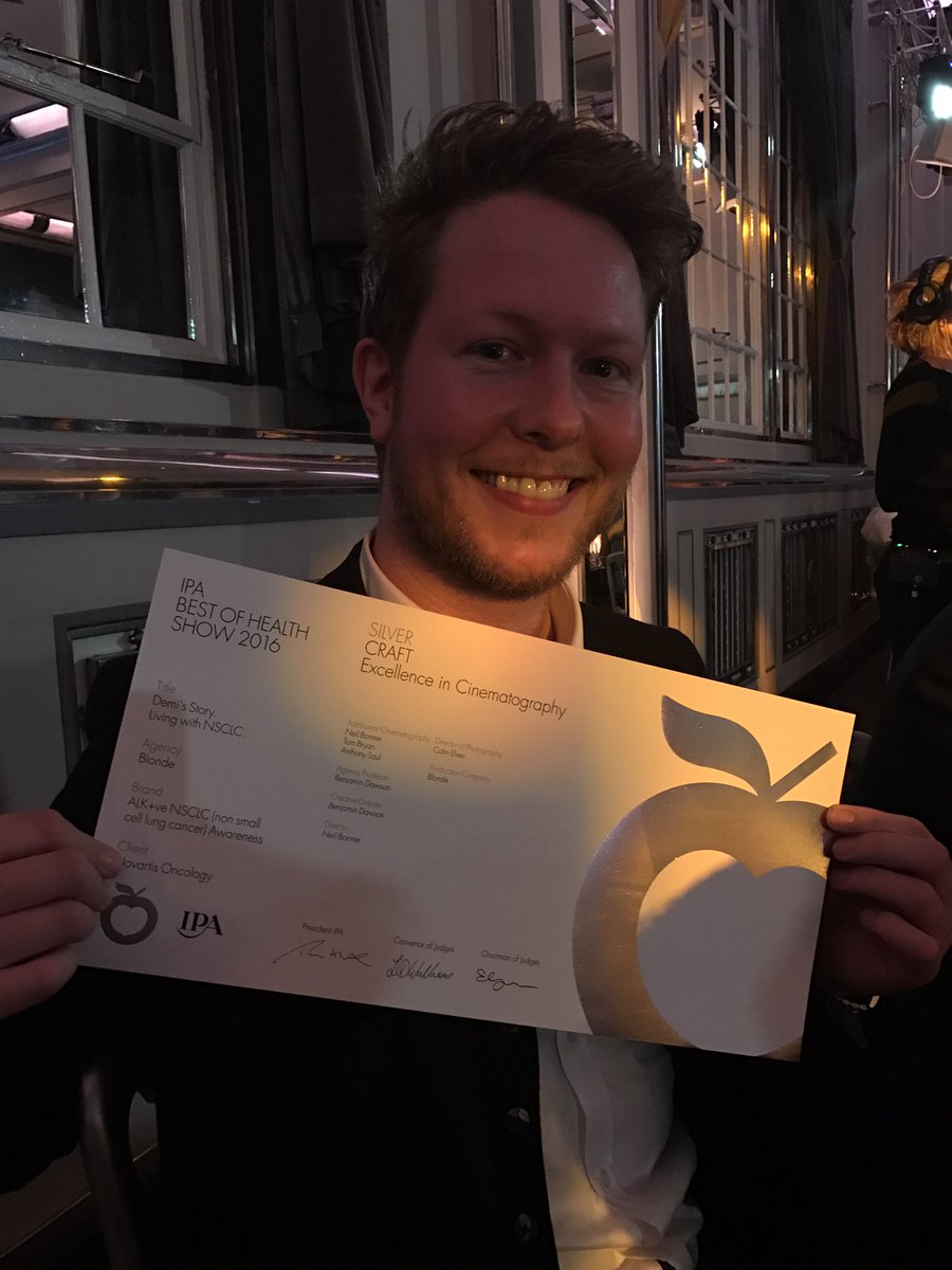 blondefilms's tweet photo. We won the highest in the category - Silver! #chuffed #BOH2016 https://t.co/LlLKjwwvlY