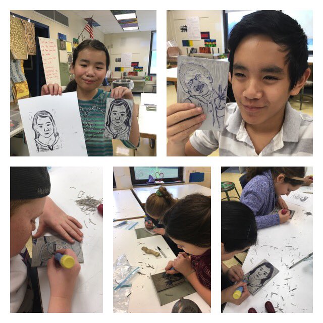 Polly Breckenridge (@wmsvisualarts) on Twitter photo + and - space with a tried and true project: self-portrait block prints #artsed <a href="/WMSWildcatNews/">Walton Middle School</a> + and - space with a tried and true project: self-portrait block prints #artsed <a href="/WMSWildcatNews/">Walton Middle School</a>