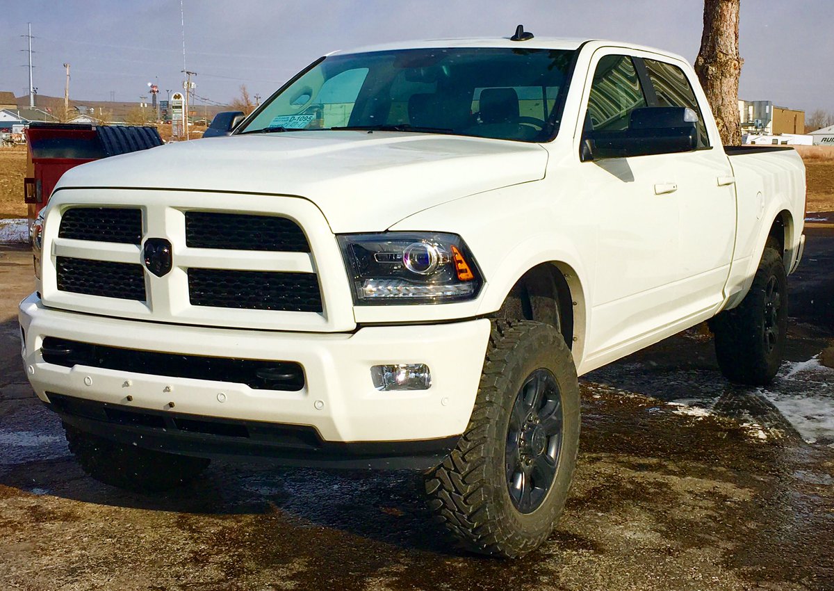 New 2017 Dodge Ram with ReadyLift 2 inch leveling kit and 35 inch Toyo M/T Open Country Tires.