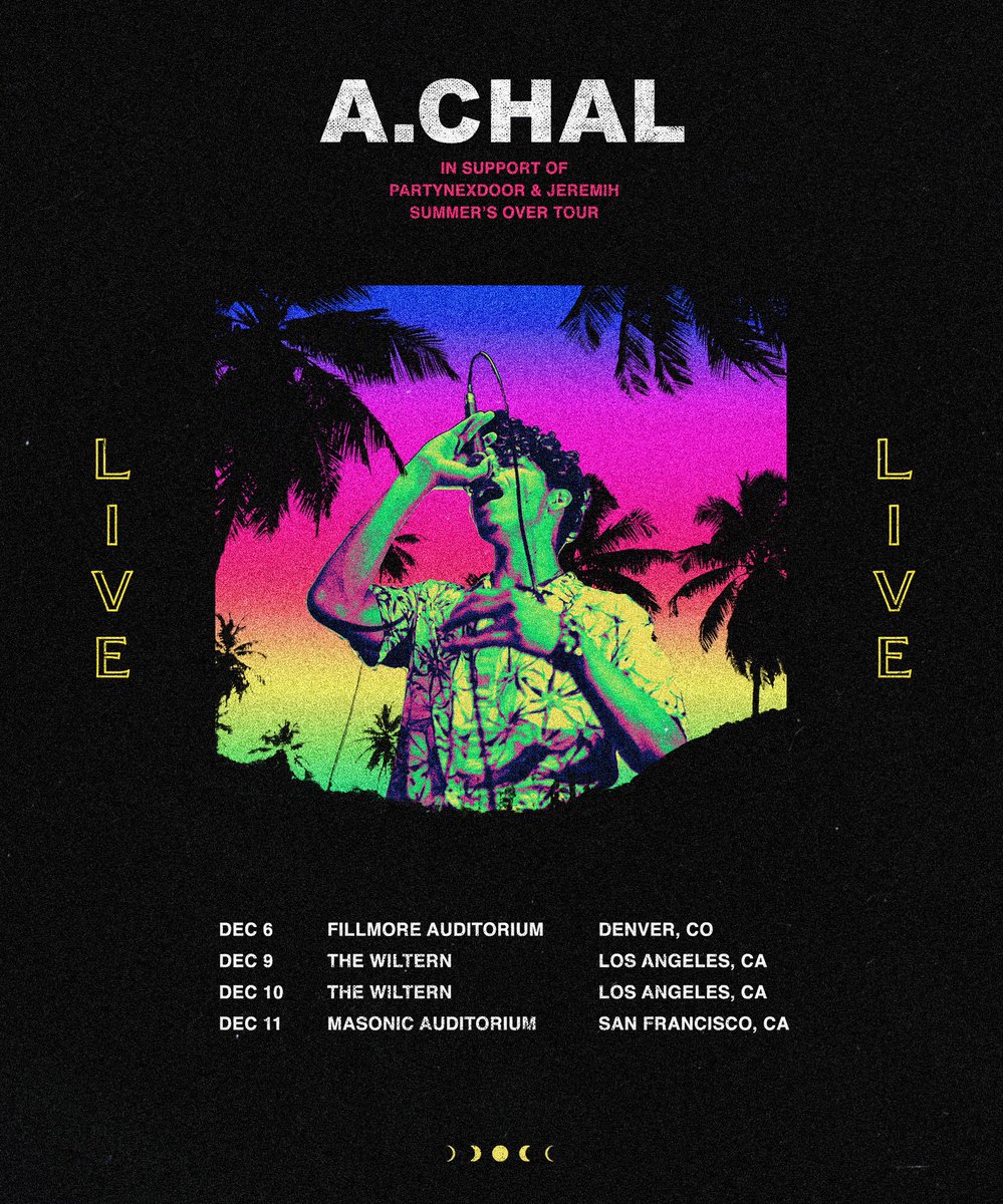 AlejandroChal's tweet image. Honored to announce that I'll be supporting @partynextdoor on the "Summer's Over" tour on these dates. #GAZI let's get it!