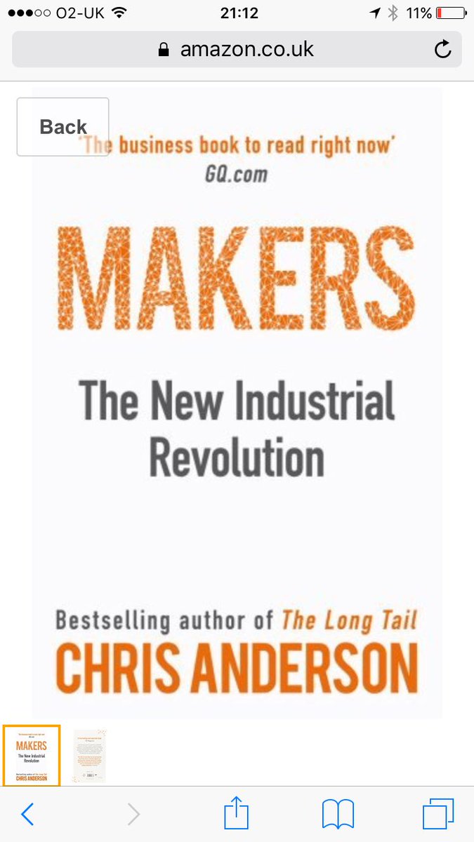 mymakerplace's tweet photo. Very much enjoying this book #maker #makerspaces #makersmovement #makersgonnamake #worthing #etsy #smallbusiness #artisan #web #socialmedia https://t.co/EOyK2bIvMw
